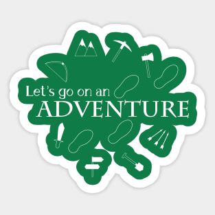 Let's go on an adventure! Sticker